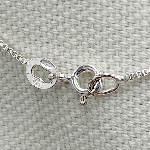 Vintage Sterling Silver Plumeria Flower Pendant Necklace - Picture 7 of 11